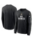 Фото #1 товара Men's Black New Orleans Saints Team Slogan Long Sleeve T-shirt