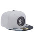 Фото #3 товара Men's Gray Brooklyn Nets Active Color Camo Visor 59FIFTY Fitted Hat
