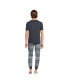 ფოტო #2 პროდუქტის Men's Knit Jersey Pajama Sleep Set