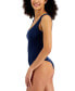 Фото #2 товара Women's Scalloped Scoop-Neck Bodysuit, Created for Macy's