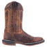Фото #1 товара Laredo Bennett Distressed Square Toe Cowboy Mens Brown Dress Boots 7454