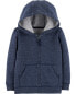 Фото #3 товара Toddler Marled Zip-Up French Terry Hoodie 2T