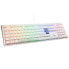 Ducky One 3 Classic Pure White Gaming Tastatur, RGB LED - MX-Black