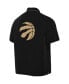 Фото #4 товара Men's Black, Gold Toronto Raptors 2021/22 City Edition Therma Flex Showtime Short Sleeve Full-Snap Collar Jacket