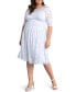 ფოტო #1 პროდუქტის Women's Plus Size Aurora Lace Dress