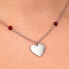 Steel necklace Valentina SATQ10 heart