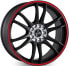 Колесный диск литой Keskin KT12 Racing matt black lip red 8x18 ET35 - LK4/100 ML63.4