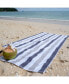Cabo Cabana Beach Towel (4-Pack, 30x70 in.), Soft Ringspun Cotton, Alternating Stripe Colors, Oversized Cabana Pool Towel