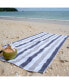 Фото #2 товара Cabo Cabana Beach Towel (4-Pack, 30x70 in.), Soft Ringspun Cotton, Alternating Stripe Colors, Oversized Cabana Pool Towel