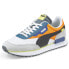 Фото #2 товара Puma Future Rider Play On Lace Up Mens Grey, Orange Sneakers Casual Shoes 37114