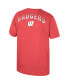 ფოტო #2 პროდუქტის Big Boys Red Wisconsin Badgers Finn T-shirt