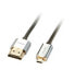 Фото #2 товара Кабель HDMI высокоскоростной Lindy CROMO Slim A/D - 2м - HDMI тип A (стандартный) - HDMI тип D (микро) - 3840 x 2160 пикселей - 3D - черный