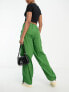 Фото #2 товара Noisy May Tall drawstring parachute trousers in green