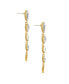 18K Gold Plated Glass Love Drop Earrings