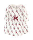 ფოტო #2 პროდუქტის Big Girls Organic Cotton Long-Sleeve Dresses 2pk, Snowman