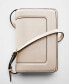 Фото #4 товара Women's Flap Detail Crossbody Bag