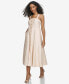 ფოტო #3 პროდუქტის Women's Button-Front Sleeveless Midi Dress