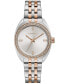 ფოტო #1 პროდუქტის Women's Crystal Two-Tone Stainless Steel Bracelet Watch 32mm