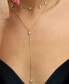 Фото #3 товара ETTIKA simplistic Crystal Layered Lariat Necklace Set