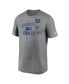 Фото #3 товара Men's Heathered Charcoal New York Giants Property Of Legend Performance T-shirt