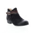 Фото #3 товара Miz Mooz Booker 111265 Womens Black Leather Zipper Ankle & Booties Boots