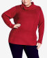 Фото #1 товара Plus Size Rosie Cable Knit Sweater
