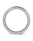 ფოტო #3 პროდუქტის Titanium Polished Grooved and Beaded Edge Wedding Band Ring