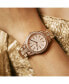 ფოტო #10 პროდუქტის Women's Cristal Diamond (1/8 ct. t.w.) Watch in 18k Rose Gold-plated Stainless-steel Watch 38mm