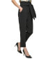 Women's Tie-Waist High-Rise Straigh-Fit Pants