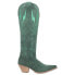 Dingo Thunder Road Embroidered Snip Toe Cowboy Womens Green Casual Boots DI597-