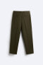 Фото #8 товара Костюмные брюки из смесовой шерсти ZARA