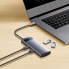 Metal Gleam Series stacja dokująca HUB 4w1 USB-C 3xUSB 3.2 RJ45