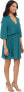 Фото #3 товара Brigitte Bailey 243182 Womens Solid Fit & Flare Dress Emerald Green Size Small