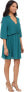 Brigitte Bailey 243182 Womens Solid Fit & Flare Dress Emerald Green Size Small