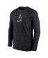 Фото #3 товара Men's Black Chicago White Sox Authentic Collection Game Raglan Performance Long Sleeve T-shirt