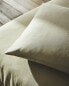 Cotton and linen pillowcase