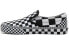 Кроссовки Vans Slip-On All Over Checkerboard Classic черно-белые 36 - фото #2