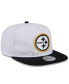 Фото #3 товара Men's White/Black Pittsburgh Steelers 2024 NFL Training Camp Golfer Snapback Hat