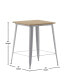 Фото #27 товара Dryden Indoor/Outdoor Bar Top Table, 31.5" Square All Weather Poly Resin Top With Steel Base