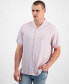 ფოტო #1 პროდუქტის Men's Regular-Fit Medallion Foulard Button-Down Camp Shirt, Created for Macy's