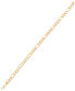 Figaro Link Chain Bracelet in 10k Gold