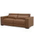 Фото #2 товара Nevio 82" 2-Pc. Leather Sectional with 2 Power Recliners and Headrests, Created For Macy's