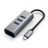 Фото #1 товара Satechi Type-C 2-in-1 3 Port USB 3.0 Hub & Ethernet"Space Grau USB-C