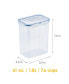 Фото #11 товара Easy Essentials 7.6-Cup Rectangular Food Storage Container, Set of 4