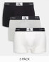 Фото #2 товара Calvin Klein CK 96 3 pack cotton trunks in multi