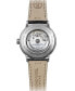 ფოტო #4 პროდუქტის Men's Swiss Automatic Maestro Small Seconds Black Leather Strap Watch 40mm