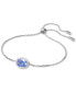 ფოტო #2 პროდუქტის Constella Silver-Tone Crystal Slider Bracelet