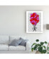 Fab Funky Valentine Heart Balloon Illustration Canvas Art - 19.5" x 26"