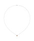 ფოტო #3 პროდუქტის Cushion Cut Citrine Gemstone, Natural Diamond 14K White Gold Birthstone Necklace