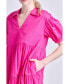 ფოტო #4 პროდუქტის Women's Short Puff Sleeve Midi Dress